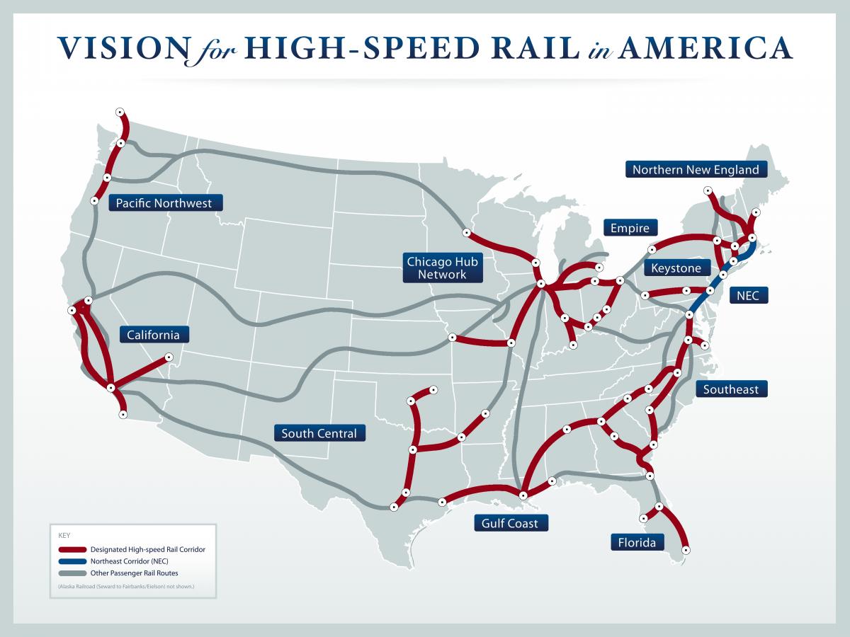 United States SCMaglev+HSR Transit Proposal Map r/trains